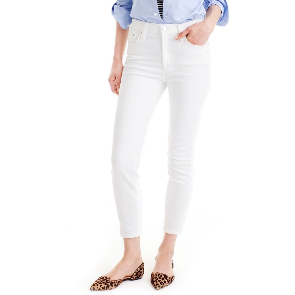 J Crew Lookout White Skinny Jeans